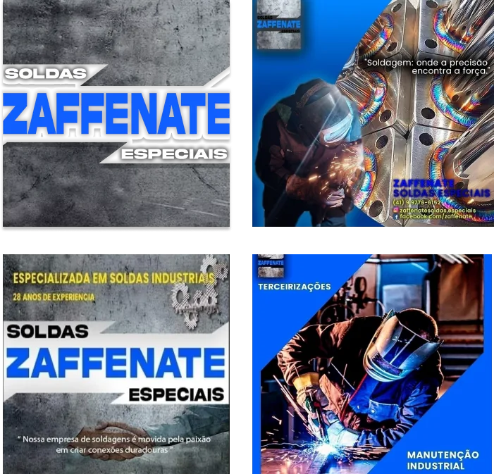 Trabalhos e soldagem da Zaffenate